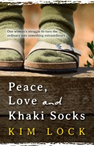 peace love and Khaki socks